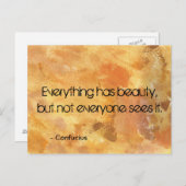 Abstracte textuur, alles heeft een mooie uitspraak briefkaart (Voorkant / Achterkant)