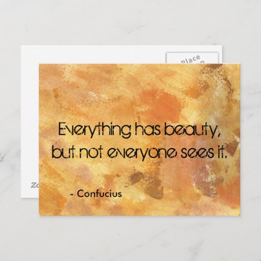 Abstracte textuur, alles heeft een mooie uitspraak briefkaart (Voorkant / Achterkant)