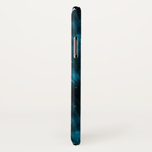 Abstracte textuur blauwe nevel Case-Mate iPhone case (Achterkant / rechts)