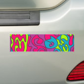 abstracte textuur bumpersticker (Op auto)