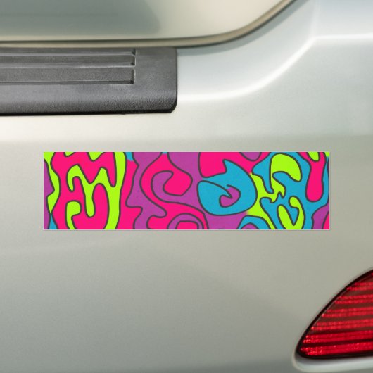 abstracte textuur bumpersticker (Op auto)