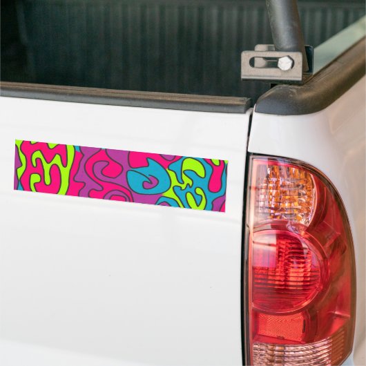 abstracte textuur bumpersticker (Op Truck)