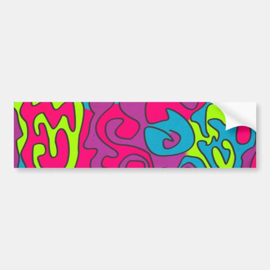 abstracte textuur bumpersticker (Voorkant)
