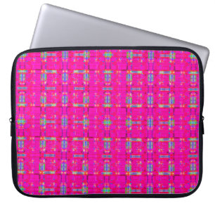 abstracte textuur, gekleurd vlakpatroon, moderne t laptop sleeve