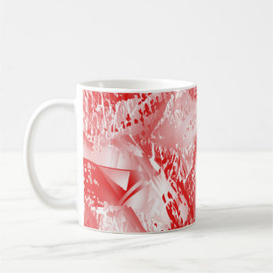 Abstracte textuur herhaalt een creatief modern pat koffiemok