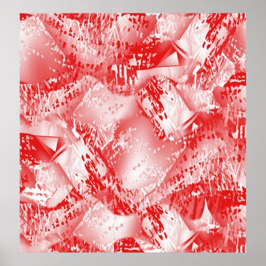 Abstracte textuur herhaalt een creatief modern pat poster (Voorkant)