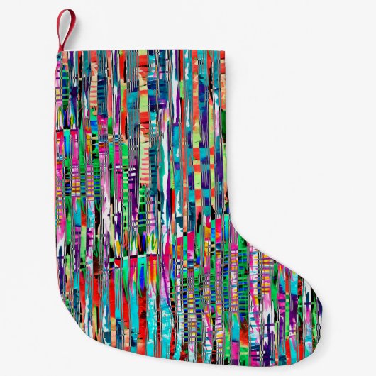 Abstracte textuur herhaalt moderne patronabstract, kleine kerstsok (Voorkant)