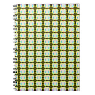 abstracte textuur, kleurrijk gingham-patroon, mode notitieboek