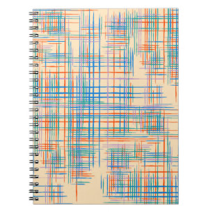 Abstracte textuur met kruisstrepen. Modern Pat Notitieboek