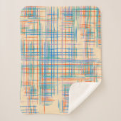 Abstracte textuur met kruisstrepen. Modern Pat Sherpa Deken (Voorkant)