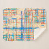 Abstracte textuur met kruisstrepen. Modern Pat Sherpa Deken (Voorkant (horizontaal))
