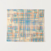 Abstracte textuur met kruisstrepen. Modern Pat Wandkleed (Voorkant (horizontaal))