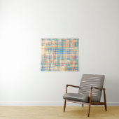 Abstracte textuur met kruisstrepen. Modern Pat Wandkleed (In Situ (horizontaal))