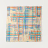 Abstracte textuur met kruisstrepen. Modern Pat Wandkleed (Voorkant (horizontaal))