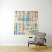 Abstracte textuur met kruisstrepen. Modern Pat Wandkleed (In Situ (horizontaal))