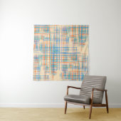 Abstracte textuur met kruisstrepen. Modern Pat Wandkleed (In situ)