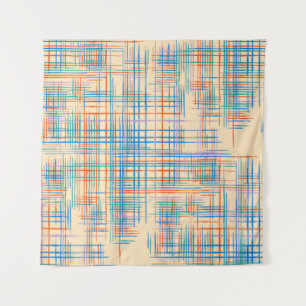 Abstracte textuur met kruisstrepen. Modern Pat Wandkleed