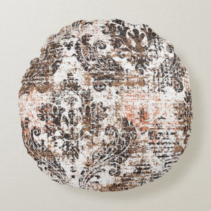 Abstracte textuur of grijze achtergrond. Kunsttext Rond Kussen