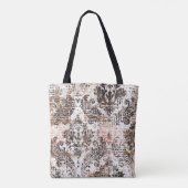 Abstracte textuur of grijze achtergrond. Kunsttext Tote Bag (Achterkant)