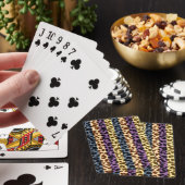Abstracte textuur van de staafretro-vacht pokerkaarten (Insitu)