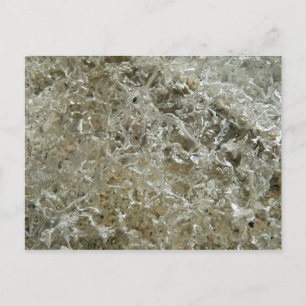 Abstracte textuur van gletsjerijs briefkaart