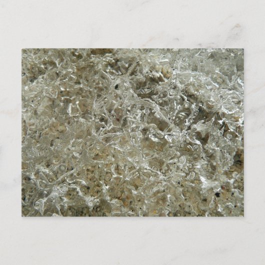 Abstracte textuur van gletsjerijs briefkaart (Voorkant)