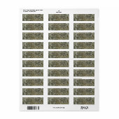 Abstracte textuur van gletsjerijs etiket (Full Sheet)