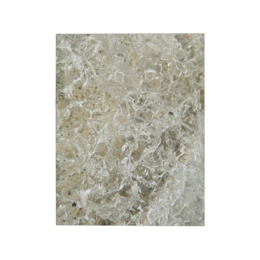 Abstracte textuur van gletsjerijs notitieblok (Linkerzijde)
