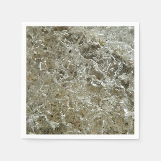 Abstracte textuur van gletsjerijs servetten (Voorkant)