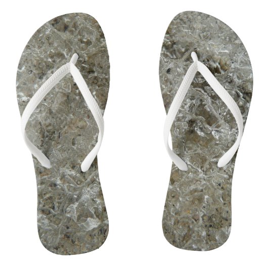 Abstracte textuur van gletsjerijs teenslippers (Voetbed)