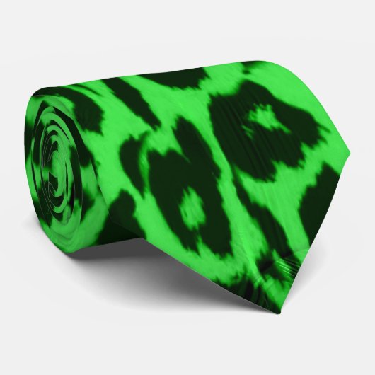 Abstracte textuur van groene luipaard stropdas (Opgerold)