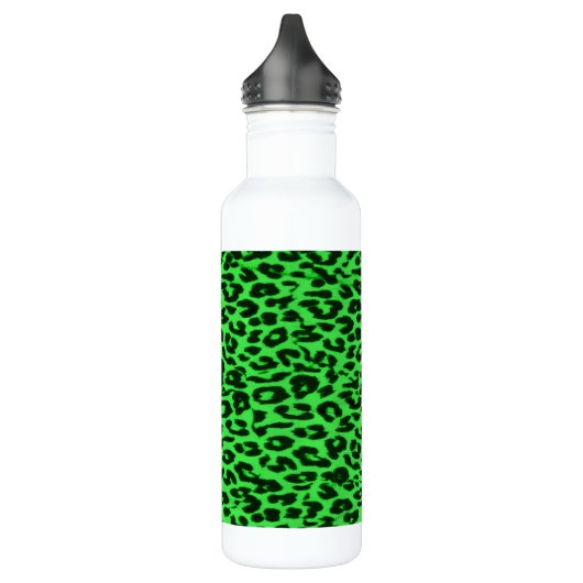 Abstracte textuur van het groene patroonblad waterfles  (Links)