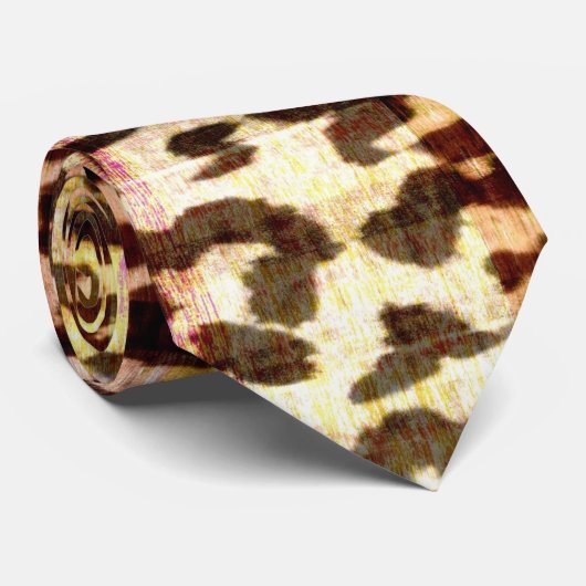 abstracte textuur van patroonluipaard stropdas (Opgerold)