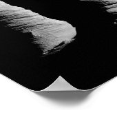 Abstracte textuur zwarte witte zakken Kunstfoto Poster (Hoek)