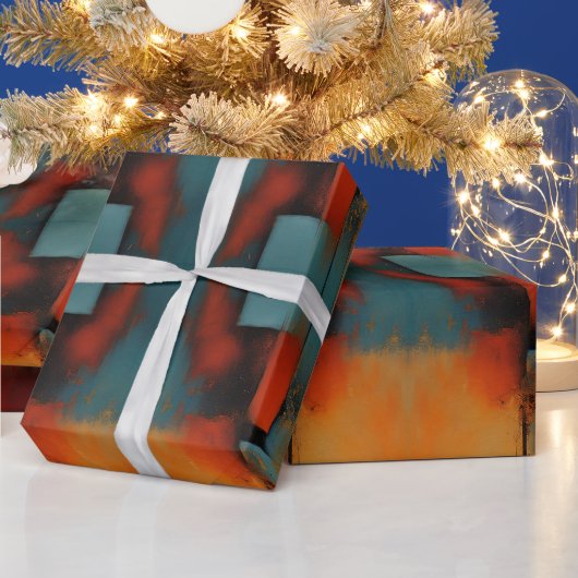 Abstracte Textuurkunst: Concept Art Kleuren Cadeaupapier (Feestdagen)