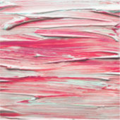 Abstracte textuurschilderpenseelstreek sticker (Voorkant)