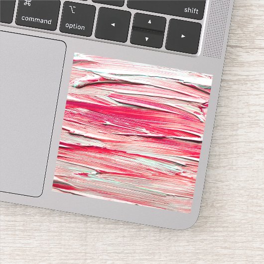 Abstracte textuurschilderpenseelstreek sticker (Detail)
