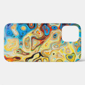 Abstracte textuurstructuur kleurig Case-Mate iPhone case (Achterkant (horizontaal))