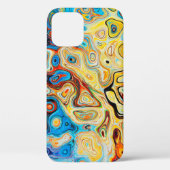 Abstracte textuurstructuur kleurig Case-Mate iPhone case (Achterkant)
