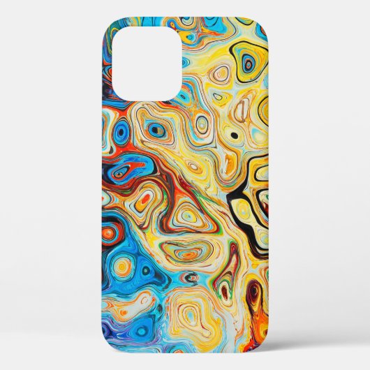 Abstracte textuurstructuur kleurig Case-Mate iPhone case (Achterkant)