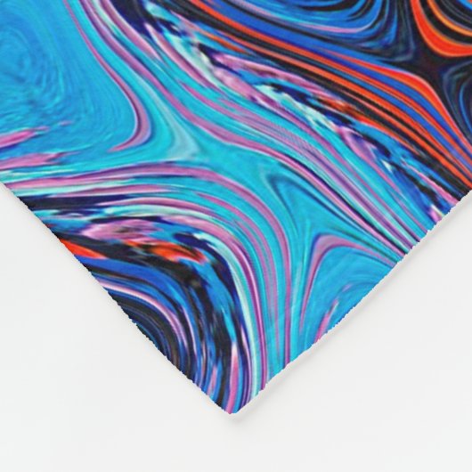 Abstracte textuurstructuur kleurig fleece deken (Hoek)