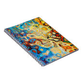 Abstracte textuurstructuur kleurig notitieboek (Rechterzijde)