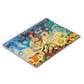 Abstracte textuurstructuur kleurig notitieboek (Linkerzijde)