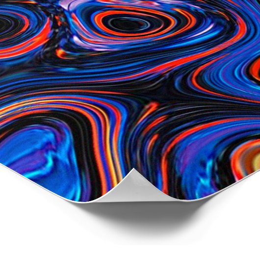 Abstracte textuurstructuur kleurig poster (Hoek)