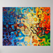 Abstracte textuurstructuur kleurig poster (Voorkant)