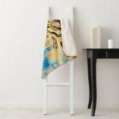 Abstracte textuurstructuur kleurig sherpa deken (In situ)