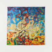 Abstracte textuurstructuur kleurig wandkleed (Voorkant (horizontaal))