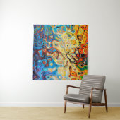 Abstracte textuurstructuur kleurig wandkleed (In situ)