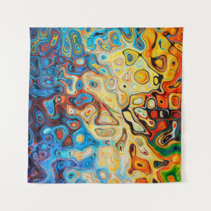 Abstracte textuurstructuur kleurig wandkleed