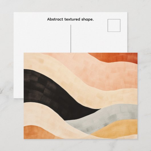 Abstracte textuurvorm. briefkaart (Voorkant / Achterkant)